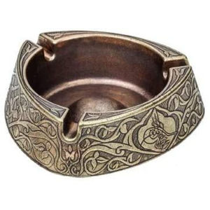 Cenicero de metal con acabado plateado, diseño moderno, forma redonda, bandeja para tabaco, artículos de artesanía más vendidos - Product Image 3