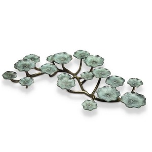 Support de bougie avec motif floral, 8,43 pouces, en métal durable, décoration d'intérieur - Product Image 1