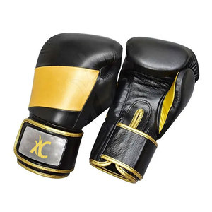 Guantes de boxeo de cuero genuino en venta en línea, guantes de boxeo transpirables personalizados de marca privada - Product Image 2