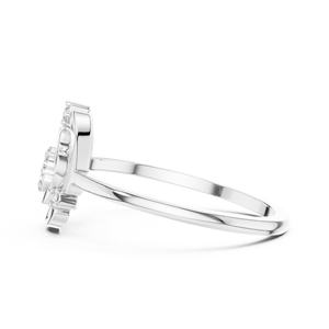 Anillo de Diamantes de Oro Sólido de 14k para Mujer, Corte Brillante Redondo, Anillo de Compromiso Clásico, Apilable, Diseño Minimalista, para Regalo - Product Image 6