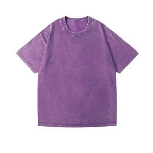 เสื้อยืดคอกลมผ้าคอตตอนหวี OEM 220 กรัม สำหรับผู้ชายและผู้หญิง ซักแล้วไม่เป็นขุย ระบายอากาศได้ดี ไซส์พลัส สวมใส่สบายๆ ในฤดูร้อน สินค้านำเข้า - Product Image 4