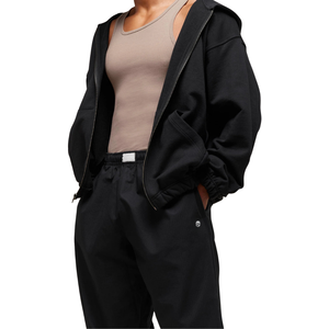 Pantalon de survêtement noir oversize pour homme, coupe ample, taille élastique, idéal pour la gym et l'entraînement - Product Image 3