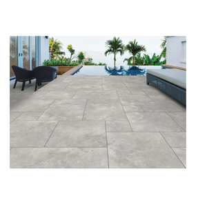 Carreaux de sol en pierre naturelle grise effet pierre calcaire 600x600mm pour applications extérieures/intérieures, idéaux pour cuisines, villas, centres commerciaux et jardins - Product Image 1