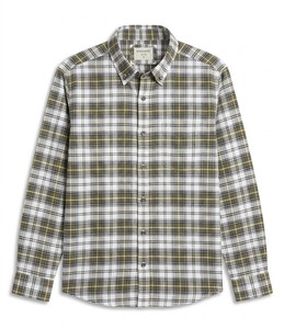 Camisa Enovate a Cuadros, Doble Botonadura, Manga Larga, Corte Regular, Casual, Unisex, Transpirable, Tejida, 100% Algodón, para Adultos - Product Image 1