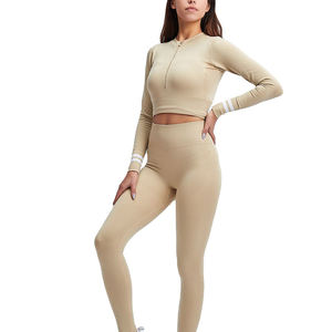 Ropa de Yoga de Fábrica OEM, Ropa Deportiva Suave, Elástica y Transpirable para Mujer, Entrenamiento Físico y Exportación a Todo el Mundo - Product Image 1