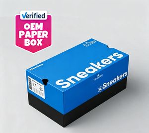 Boîtes cadeaux rigides sur mesure de haute qualité pour chaussures avec poignée, emballage personnalisé pour chaussures, impression personnalisée pour la vente au détail, revêtement UV - Product Image 1