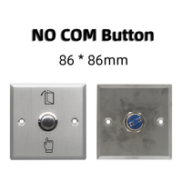 Botón de salida para puerta, interruptor de liberación, abridor con luz LED NO/COM/NC para sistema de control de acceso, entrada táctil