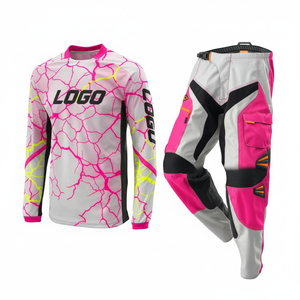 Ensemble de motocross personnalisé, respirant, coupe-vent, séchage rapide, % polyester, impression par sublimation, logo personnalisé, unisexe, adulte - Product Image 2