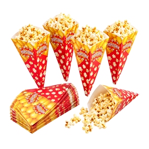 Líderes en la venta de cajas de cono para palomitas de maíz de papel ecológicas y desechables de excelente calidad, de un vendedor indio para una venta genuina. - Product Image 1
