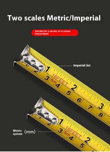 Emperyal/metrik ölçekli ölçüm araçları Intas Métricas çelik geri çekilebilir logo ile mezura ölçü özel - Product Image 6