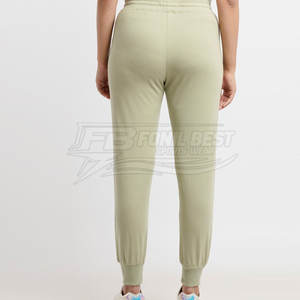 Private Label 2026 Top Selling Lightweight 100% Cotton Quick Dry Eco-Friendly Breathable Regular Fit Women <b>Trousers</b> Casual Style - Product Image 3