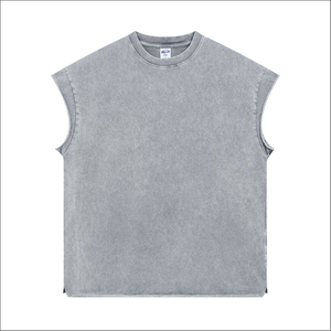 เสื้อกล้ามกีฬา Tiki Taka Sports ผ้าฝ้ายถัก 100% สวมใส่สบาย เป็นมิตรกับสิ่งแวดล้อม ระบายอากาศได้ดี สำหรับผู้ชาย ขายส่ง รับสกรีนโลโก้ ออกกำลังกาย ฟิตเนส - Product Image 2