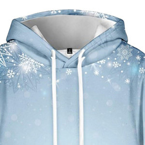 Sweat à capuche vintage épais avec poche, doublure polaire, coupe oversize, vierge pour sublimation, pour hommes - Product Image 4