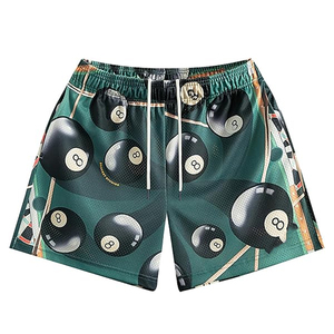 กางเกงขาสั้นออกกำลังกายลายพรางแบบกำหนดเองสำหรับผู้ชาย ผ้าฝ้ายเนื้อหนา มีเชือกผูก เหมาะสำหรับวิ่งและฟิตเนส พร้อมโลโก้แบบซับลิเมชั่น ขายส่งชุดกีฬา - Product Image 3