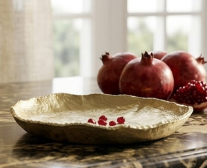 Assiettes décoratives de Noël en aluminium multi-pièces, faites à la main, style moderne, pour gâteaux et pâtisseries, bols de luxe - Product Image 5