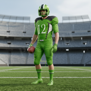 Sportswear Polyester Mesh Comfortable Solid Plain Color <b>Padded</b> Protective American Football Uniforms New Design Football Kits - Product Image 3