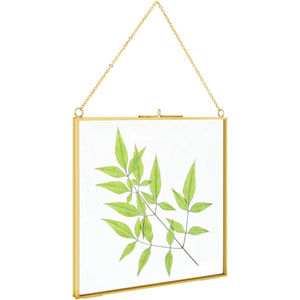 Marco de Fotos Flotante de Diseño Clásico con Acabado en Cobre, Elegante Exhibidor de Fotos de Metal y Vidrio en Oro Rosa con Soporte Abatible para Decoración del Hogar - Product Image 4