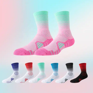 Men's Sport Knee High <b>Socks</b> Team Logo Bottom <b>Moisture</b> Wicking Spandex/Nylon/Cotton Plus Size Baseball Football Soccer - Product Image 2