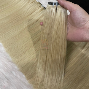 Livraison rapide usine en gros teint vietnamien couleur cheveux humains os cheveux raides tissage faisceaux en Stock - Product Image 4