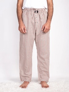Pijamas de Verano para Hombre 2026, al por Mayor, Premium, Color Beige a Cuadros, 100% Algodón, Casuales, Ligeros y Cómodos - Product Image 4