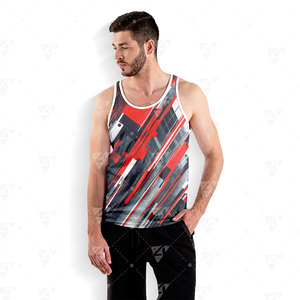 New Arrival Custom <b>Men</b> Tank Top Plus Size Sporty Gym <b>Singlet</b> Breathable Lightweight Quick Dry Sleeveless - Product Image 6