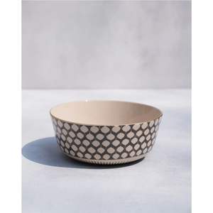 Bol en bois émaillé rond - Plat de service en bois de manguier artisanal et durable, design floral imprimé sur mesure, bols décoratifs - Product Image 3