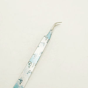 Pince à épiler professionnelle en acier inoxydable antistatique pour extensions de cils, applicateur de cils, outil de salon de beauté antimagnétique - Product Image 3