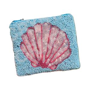 Monedero con cuentas de semillas de mano, hermoso monedero personalizado con cuentas, monedero para mujer, monedero de moda con - Product Image 1