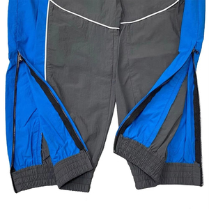 Pantalon Harem Parachute SIRIUS SPORTS gris bleu uni avec bande latérale, taille à cordon de serrage, coupe régulière, longueur intégrale, imperméable et respirant - Product Image 4
