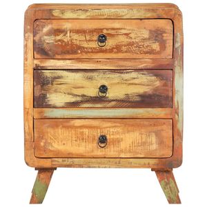 Credenza in Legno Massello di Recupero 60x35x75 cm - Eleganti Mobili per Soggiorno - Product Image 3