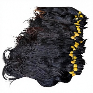 Cuticle Aligned Super Double Drawn Vietnamese Virgin Hair <b>Extensions</b> Natural Wavy Machine Double Weft All Colors Wholesale - Product Image 1