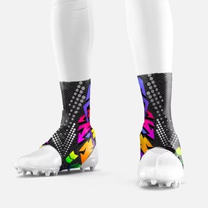 American Football Cleat Covers Performance Spats for American Football Touch Rugby and Sports Accessories Sublimated Cleat Cover - Product Image 1