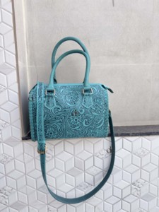 Bolso de Mano de Cuero Tallado a Mano, Estilo Bohemio, Nuevo, Hecho a Mano, Estilo Occidental, Multiusos - Product Image 4