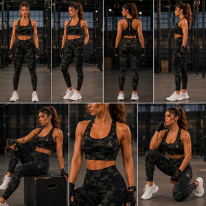 Women Seamless Yoga Set High Waist Gym Leggings Sports Bra Fitness Workout Activewear Training Clothing Set - Product Image 6