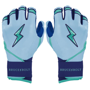 Custom Logo Design Premium Split Leather Durable Lightweight Baseball Batting Gloves <b>Snap</b> Closure Professional Bruce Bolt - Product Image 6