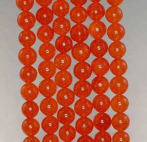 Perles rondes en pierre naturelle de jasmin rouge, lot de perles en vrac pour la fabrication de bijoux et le bricolage - Product Image 1