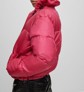 Shell Cotton Filled Embroidery Waterproof Breathable Hooded 100% polyester Hot Selling Women's Winter Puffer <b>Jacket</b> - Product Image 2
