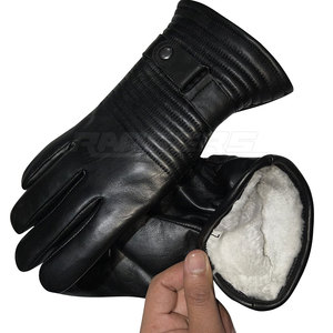 Gants de conduite en cuir de mouton, confortables, durables, avec revers en sergé, qualité supérieure, gants de conduite classiques pour voitures - Product Image 4