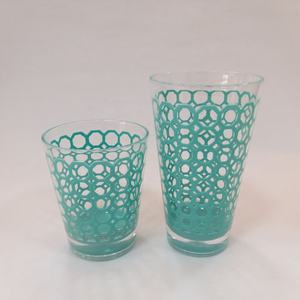 Gobelet en plastique acrylique à grille hexagonale - Product Image 2