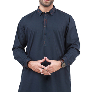 Winter Fashionable Pakistani Shalwar Kameez Casual Wear Breathable Punjabi <b>Kurta</b> Shalwar <b>Men's</b> Sets Solid Colors Adults - Product Image 4