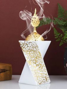 Porte-encens multifonction en métal pour bâtonnets, cônes, résines, herbes et diverses applications de combustion de parfums - Product Image 1