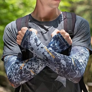 Mangas de Seda de Hielo con Diseño Personalizado para Hombre, Protección UV para Actividades al Aire Libre, Regalo Promocional, Mangas Deportivas para Ciclismo - Product Image 1