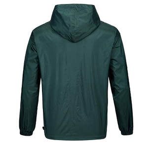 Chaqueta de Lluvia Informal con Capucha para Hombre, Estilo Único, de Lona, Impermeable, Transpirable, Cortavientos, de Secado Rápido, Ligera y Cómoda - Product Image 3