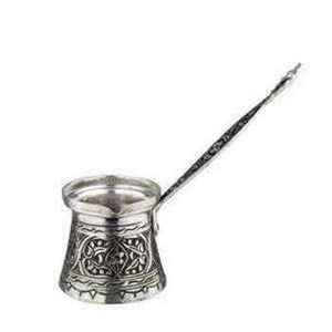 Cafetera Turca de Cobre Hecha a Mano, Cezve Tradicional con Asa de Latón, Estilo Otomano, Tetera Pequeña para Café Árabe - Product Image 4