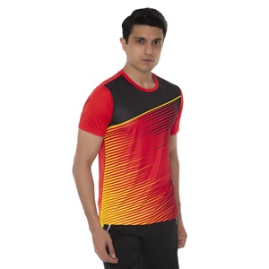 Wholesale sublimation t <b>shirts</b> made from durable <b>100</b>% <b>polyester</b> quick dry custom design and OEM production for sports use - Product Image 3