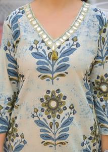 Premium 60x60 Cotton Digital Print Suit Set for <b>Women</b> with Printed <b>Kurta</b> Matching Pants and Soft Dupatta Ethnic Wear - Product Image 4