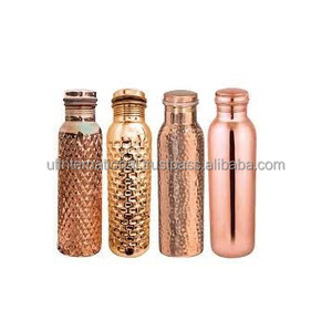 Botella de agua de cobre Real para Ayurveda, recipiente de cobre para deportes, Fitness, Yoga, beneficios naturales para la salud - Product Image 4