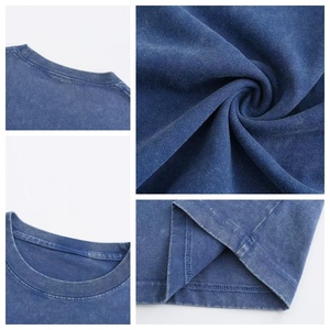Cotton <b>Drop</b> Shoulder Custom Logo Printed High Quality <b>Acid</b> Wash Distressed Vintage T-Shirts for Men 230gsm Heavyweight t Shirt - Product Image 5