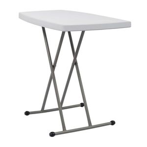 Tavolo da giardino da esterno da 76*50*70.5cm bianco realizzato in plastica resistente - Product Image 2