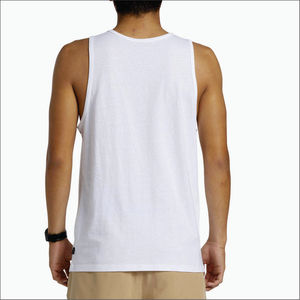 High Quality Vintage Men's Sleeveless Fitness Tank Top with Front <b>Logo</b> Quick Dry & Breathable Wholesale Price - Product Image 6